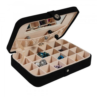 Maria Fabric Jewelry Box - Black