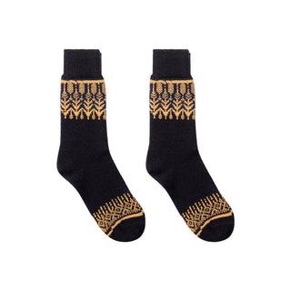 Nordic Socks Merino Wool in PERFORM™  - Yule - Black