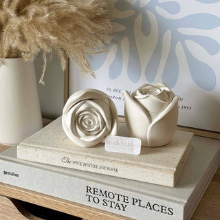 Rosebud Scented Wood Wick Soy Candle