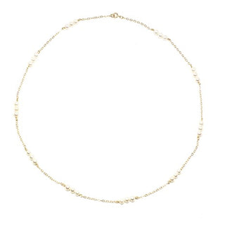 Triple Baby Pearl Short Necklace