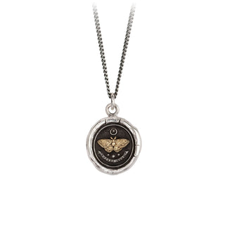 Seek The Light 14k Gold and Silver Talisman Necklace