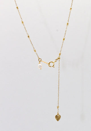 18K Duo Bead Station Necklace