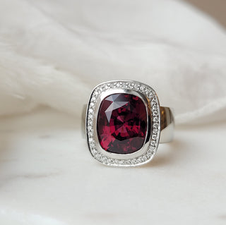 Juicy Gem Concept Rhodolite Garnet Ring