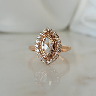 Rose Cut Marquise Diamond Ring