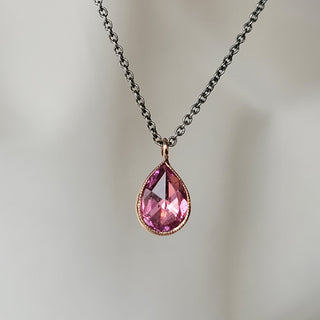 Pink Sapphire Necklace