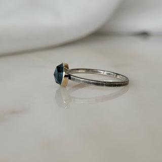 Blue Green Tourmaline Ring