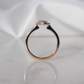 Oval Rose Cut Diamond Ring