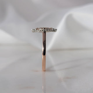 Oval Rose Cut Diamond Ring