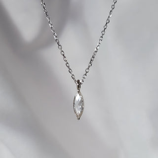 Marquise Shaped Diamond Necklace