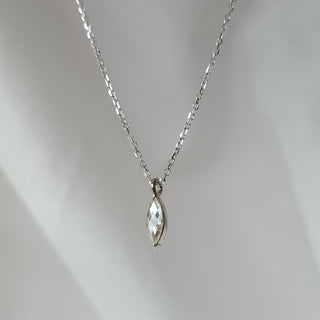 Marquise Shaped Diamond Necklace