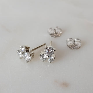 Trinity Diamond Stud Earrings