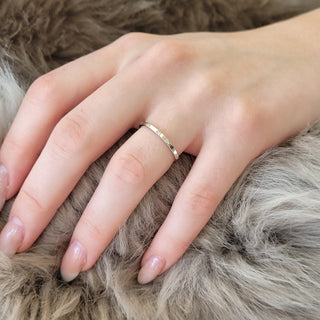 Five Scattered White Diamond Band