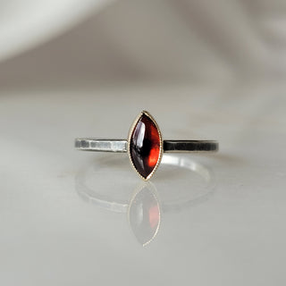 Red Garnet Statement Ring