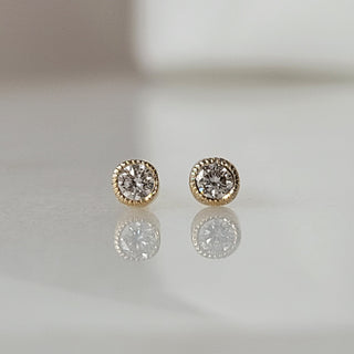 Small Yellow Simplicity Diamond Stud