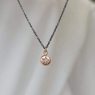 Petite Rose Star Diamond Necklace