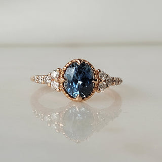 Montana Sapphire and Diamond Ring