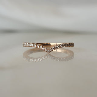 Rose Gold Diamond V-Band