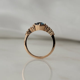 Montana Sapphire and Diamond Ring