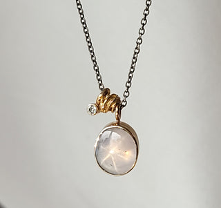 Grey Star Sapphire Necklace