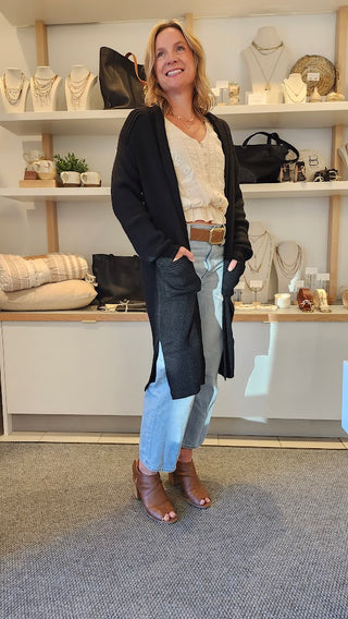 Long Cartier Sweater - Black