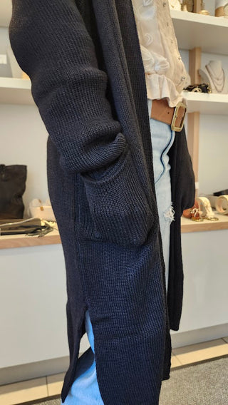 Long Cartier Sweater - Black
