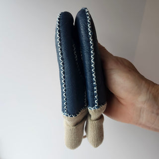 Kids Shearling Mittens - Blue