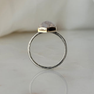 Moonstone Hexagon Ring
