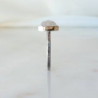 Moonstone Hexagon Ring