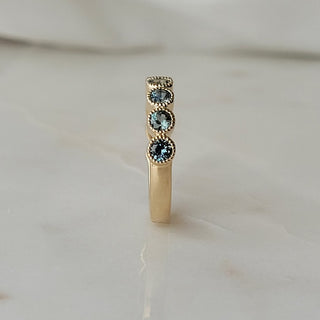 Ombre Teal Sapphire Band