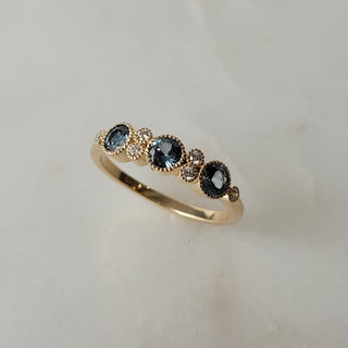 Blue Sapphire Trinity