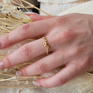 Diamond Evening Fleur Buttercup Ring