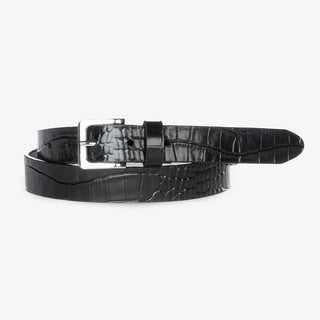 Millie Barcelona Belt - Black With Gold Buckle