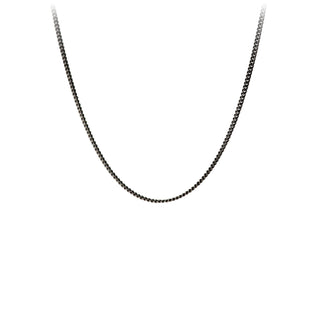 Oxidized Fine 22" Curb Chain