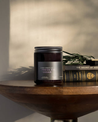 Fresh Fig + Cedar Travel Candle