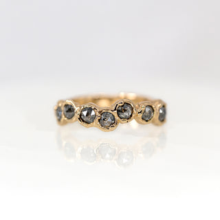 Barnacle Salt & Pepper Diamond Ring