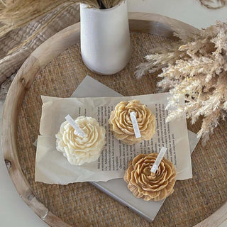 Peony Candle - Latte