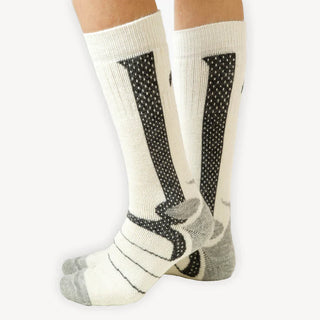 Alpaca socks- Explorer- White/Black