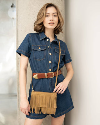 Stoja Suede Bag- Olivetta