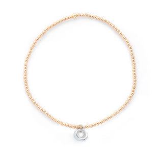 Classic Two Tone Stretchie Baby Bracelet