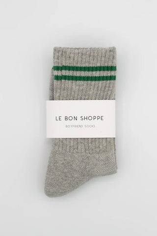 Boyfriend Socks - Lt. Grey