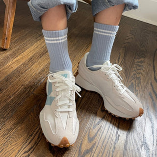 Boyfriend Socks - Blue Grey