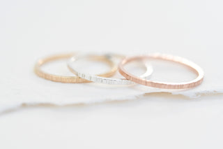 14k Rose Gold-Filled Birch Stacking Ring