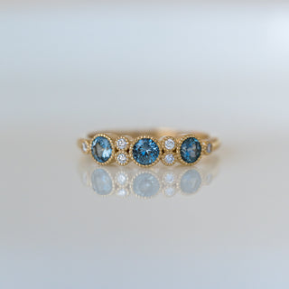 Blue Sapphire Trinity