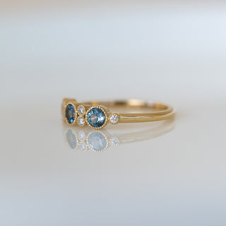 Blue Sapphire Trinity