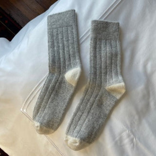 Classic Cashmere Socks - Grey Malange
