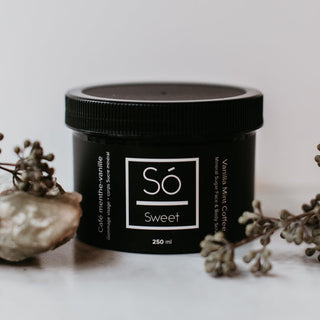 Sweet Mineral Sugar Face & Body Scrub- Mint Coffee