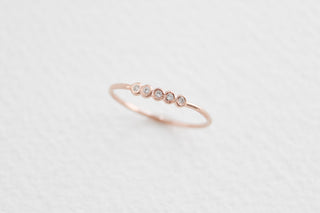 14k Rose Gold-Filled Sparkle Stacking Ring