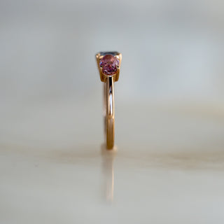 Tri-Colored Sapphire Trinity Ring