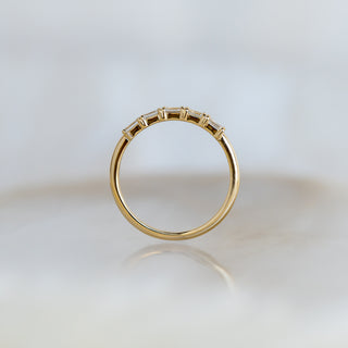 Five Emerald Cut Diamond Band