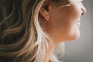 Diamond Geometric Hoops